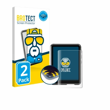 Parte frontal de un envase de producto con el logotipo de la marca BROTECT. Al lado se muestra el dispositivo Mechen M3 con su