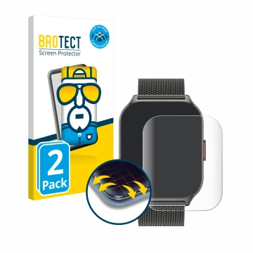 Parte frontal de un envase de producto con el logotipo de la marca BROTECT. Al lado se muestra el dispositivo Zoskvee P95 2