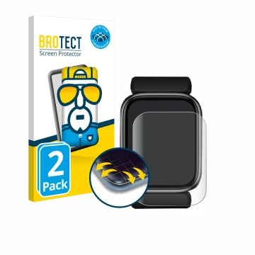 Parte frontal de un envase de producto con el logotipo de la marca BROTECT. Al lado se muestra el dispositivo YHE BP Doctor Fi