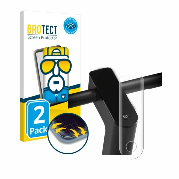 Parte frontal de un envase de producto con el logotipo de la marca BROTECT. Al lado se muestra el dispositivo Xiaomi Mi 4 Pro 