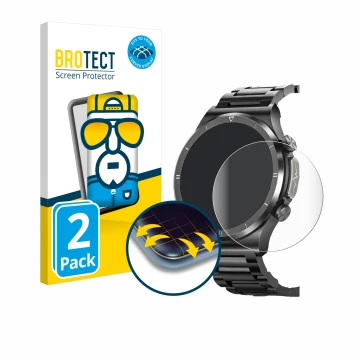 Parte frontal de un envase de producto con el logotipo de la marca BROTECT. Al lado se muestra el dispositivo Powerwill Smartw