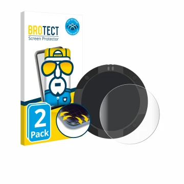 Parte frontal de un envase de producto con el logotipo de la marca BROTECT. Al lado se muestra el dispositivo Beeline Moto II 