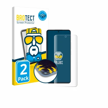 Parte frontal de un envase de producto con el logotipo de la marca BROTECT. Al lado se muestra el dispositivo OnePlus Nord 4 c