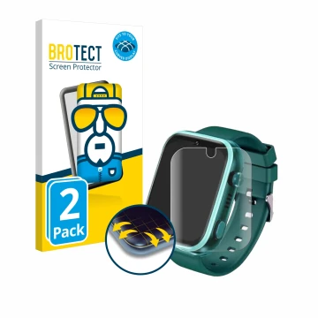 Parte frontal de un envase de producto con el logotipo de la marca BROTECT. Al lado se muestra el dispositivo Okyuk T45 1.83