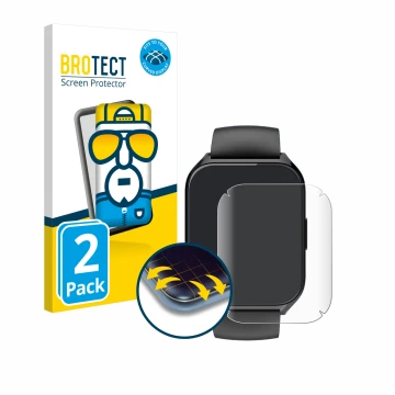 Parte frontal de un envase de producto con el logotipo de la marca BROTECT. Al lado se muestra el dispositivo Aycy P114 1.85