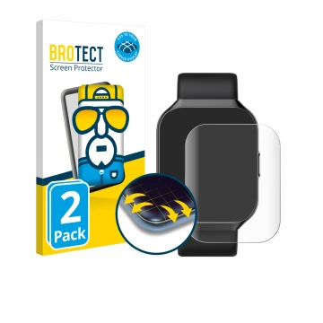 Parte frontal de un envase de producto con el logotipo de la marca BROTECT. Al lado se muestra el dispositivo HOIFA P98 1.96