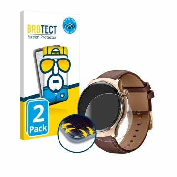 Parte frontal de un envase de producto con el logotipo de la marca BROTECT. Al lado se muestra el dispositivo Xiaomi Mibro Lit