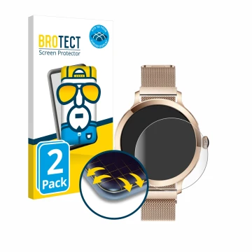 Parte frontal de un envase de producto con el logotipo de la marca BROTECT. Al lado se muestra el dispositivo Bekomiya Smartwa
