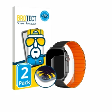 Parte frontal de un envase de producto con el logotipo de la marca BROTECT. Al lado se muestra el dispositivo Imiki SF1 2.01