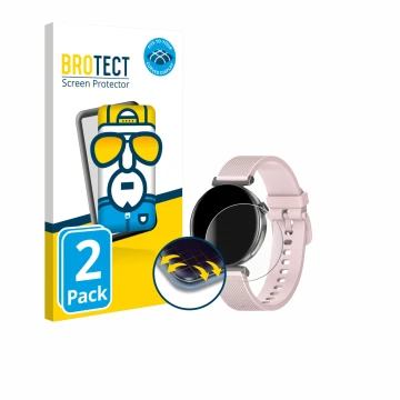 Parte frontal de un envase de producto con el logotipo de la marca BROTECT. Al lado se muestra el dispositivo Knauermann Pro 3