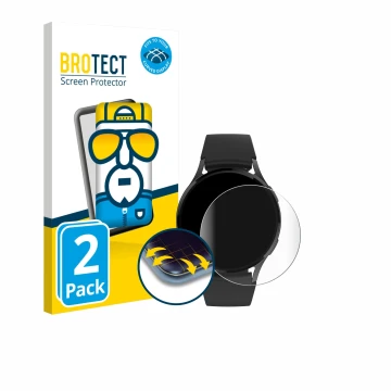 Parte frontal de un envase de producto con el logotipo de la marca BROTECT. Al lado se muestra el dispositivo Levowatch EDGY c