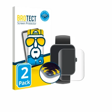 Parte frontal de un envase de producto con el logotipo de la marca BROTECT. Al lado se muestra el dispositivo Alutoria S80K 1.