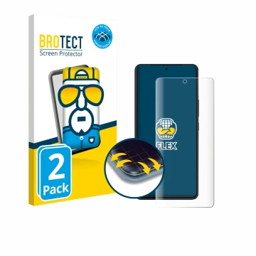 Parte frontal de un envase de producto con el logotipo de la marca BROTECT. Al lado se muestra el dispositivo ASUS ROG Phone 9