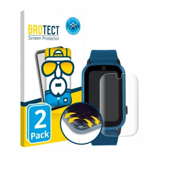 Parte frontal de un envase de producto con el logotipo de la marca BROTECT. Al lado se muestra el dispositivo One2Track Connec