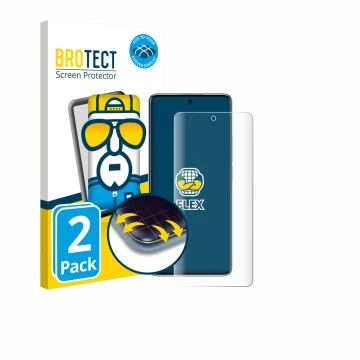 Parte frontal de un envase de producto con el logotipo de la marca BROTECT. Al lado se muestra el dispositivo Xiaomi Redmi Not