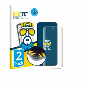 Parte frontal de un envase de producto con el logotipo de la marca BROTECT. Al lado se muestra el dispositivo Xiaomi Redmi Not