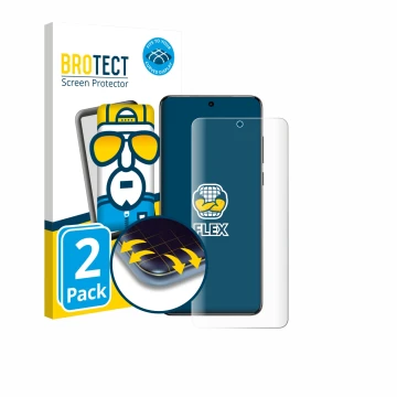 Parte frontal de un envase de producto con el logotipo de la marca BROTECT. Al lado se muestra el dispositivo Vivo X200 Ultra 