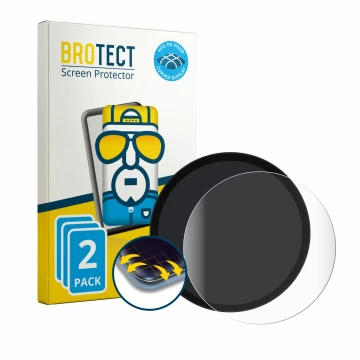 Parte frontal de un envase de producto con el logotipo de la marca BROTECT. Al lado se muestra el dispositivo Triumph Speed Tw