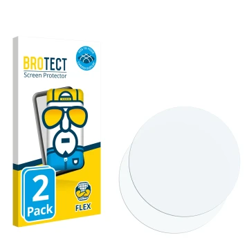 Parte frontal de un envase de producto con el logotipo de la marca BROTECT. Al lado está el protector de pantalla correspondie