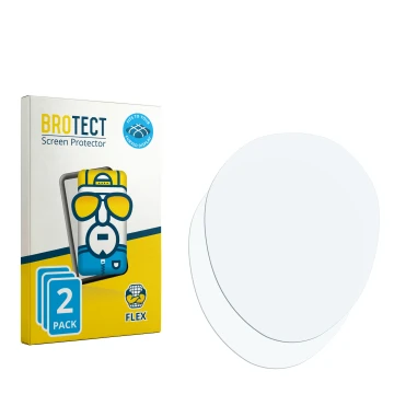 Parte frontal de un envase de producto con el logotipo de la marca BROTECT. Al lado está el protector de pantalla correspondie