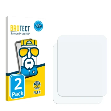 Parte frontal de un envase de producto con el logotipo de la marca BROTECT. Al lado está el protector de pantalla correspondie