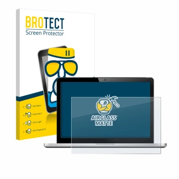 Parte frontal de un envase de producto con el logotipo de la marca BROTECT. Al lado se muestra el dispositivo con su protector