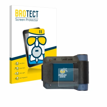 Parte frontal de un envase de producto con el logotipo de la marca BROTECT. Al lado se muestra el dispositivo Swissphone s.Qua