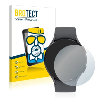 Parte frontal de un envase de producto con el logotipo de la marca BROTECT. Al lado se muestra el dispositivo Garmin Fenix 6S 
