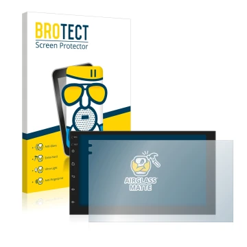 Parte frontal de un envase de producto con el logotipo de la marca BROTECT. Al lado se muestra el dispositivo Phonocar MediaSt