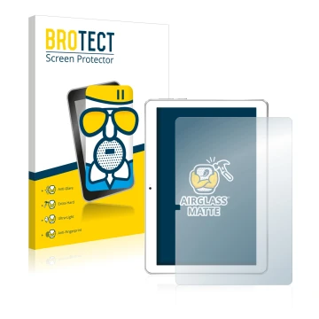 Parte frontal de un envase de producto con el logotipo de la marca BROTECT. Al lado se muestra el dispositivo Toscido X108 10