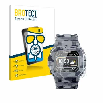 Parte frontal de un envase de producto con el logotipo de la marca BROTECT. Al lado se muestra el dispositivo JAY-tech SWi2 co