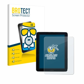 Parte frontal de un envase de producto con el logotipo de la marca BROTECT. Al lado se muestra el dispositivo Volvo Polestar 2