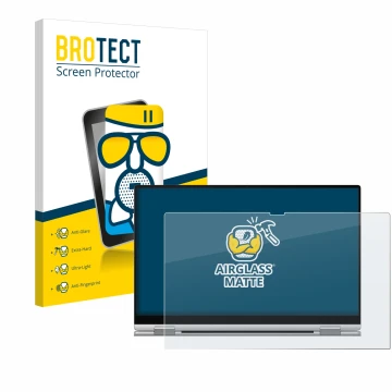 Parte frontal de un envase de producto con el logotipo de la marca BROTECT. Al lado se muestra el dispositivo Samsung Galaxy B