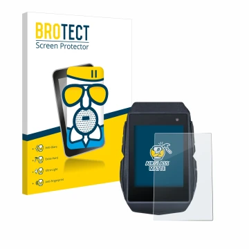 Parte frontal de un envase de producto con el logotipo de la marca BROTECT. Al lado se muestra el dispositivo Sigma ROX 11.1 E