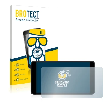 Parte frontal de un envase de producto con el logotipo de la marca BROTECT. Al lado se muestra el dispositivo Portkeys PT5 II 