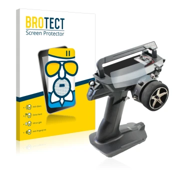 Parte frontal de un envase de producto con el logotipo de la marca BROTECT. Al lado se muestra el dispositivo Sanwa MT 44 / MT