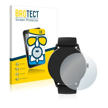 Parte frontal de un envase de producto con el logotipo de la marca BROTECT. Al lado se muestra el dispositivo Denver SW-173 co