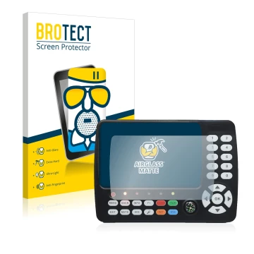 Parte frontal de un envase de producto con el logotipo de la marca BROTECT. Al lado se muestra el dispositivo Satlink ST-5150 