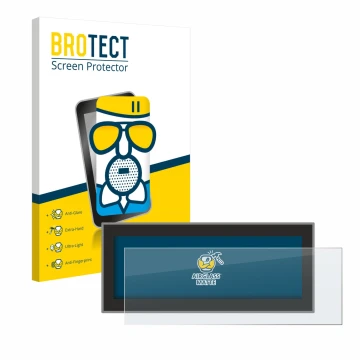 Parte frontal de un envase de producto con el logotipo de la marca BROTECT. Al lado se muestra el dispositivo Opel Astra L 202