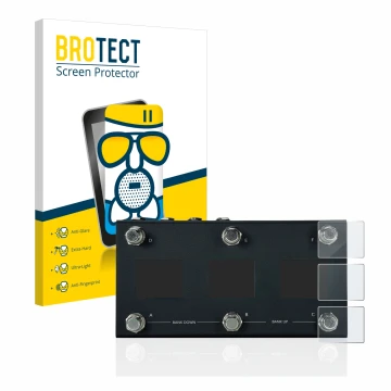 Parte frontal de un envase de producto con el logotipo de la marca BROTECT. Al lado se muestra el dispositivo Morningstar MC6 