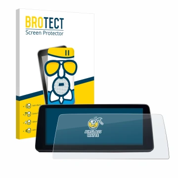 Parte frontal de un envase de producto con el logotipo de la marca BROTECT. Al lado se muestra el dispositivo BMW 5 G30/G31 20