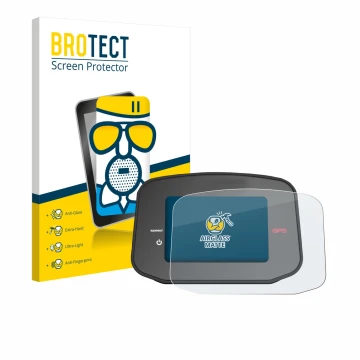 Parte frontal de un envase de producto con el logotipo de la marca BROTECT. Al lado se muestra el dispositivo PowaKaddy CT8 GP