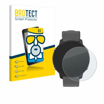 Parte frontal de un envase de producto con el logotipo de la marca BROTECT. Al lado se muestra el dispositivo Shot Scope G5 GP