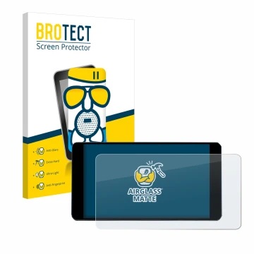 Parte frontal de un envase de producto con el logotipo de la marca BROTECT. Al lado se muestra el dispositivo Zontes 350D con 