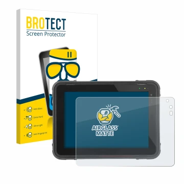 Parte frontal de un envase de producto con el logotipo de la marca BROTECT. Al lado se muestra el dispositivo Texa Axone Nemo 