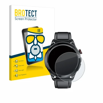 Parte frontal de un envase de producto con el logotipo de la marca BROTECT. Al lado se muestra el dispositivo Kardena Care Pro