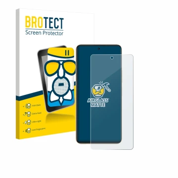 Parte frontal de un envase de producto con el logotipo de la marca BROTECT. Al lado se muestra el dispositivo Vivo Y36 con su 