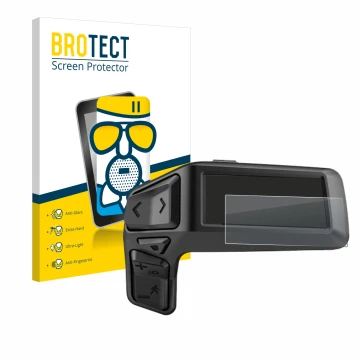 Parte frontal de un envase de producto con el logotipo de la marca BROTECT. Al lado se muestra el dispositivo Bosch Purion 200