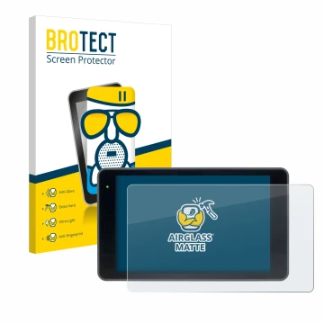 Parte frontal de un envase de producto con el logotipo de la marca BROTECT. Al lado se muestra el dispositivo YoloLiv YoloBox 