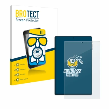 Parte frontal de un envase de producto con el logotipo de la marca BROTECT. Al lado se muestra el dispositivo Simplori M107 co